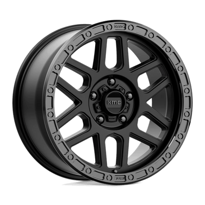 KMC KM544 MESA SATIN BLACK WITH GLOSS BLACK LIP