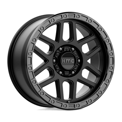 KMC KM544 MESA SATIN BLACK WITH GLOSS BLACK LIP