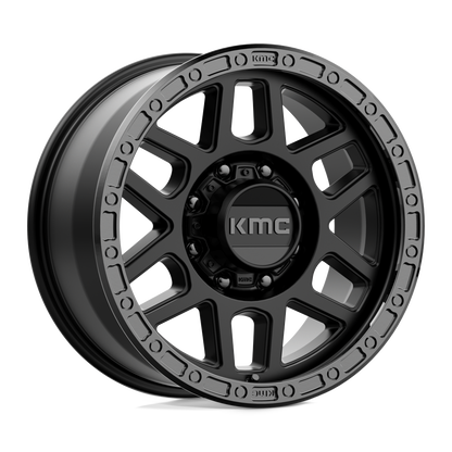 KMC KM544 MESA SATIN BLACK WITH GLOSS BLACK LIP