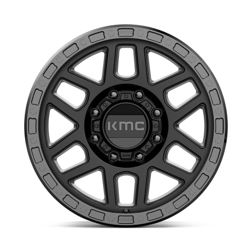 KMC KM544 MESA SATIN BLACK WITH GLOSS BLACK LIP