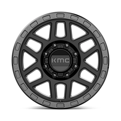 KMC KM544 MESA SATIN BLACK WITH GLOSS BLACK LIP