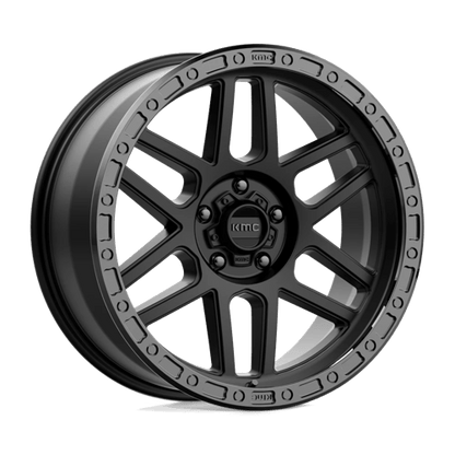 KMC KM544 MESA SATIN BLACK WITH GLOSS BLACK LIP