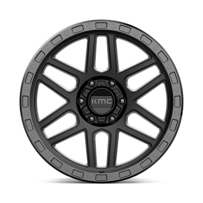 KMC KM544 MESA SATIN BLACK WITH GLOSS BLACK LIP