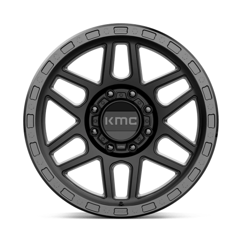 KMC KM544 MESA SATIN BLACK WITH GLOSS BLACK LIP