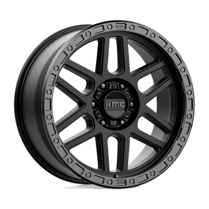 KMC KM544 MESA SATIN BLACK WITH GLOSS BLACK LIP