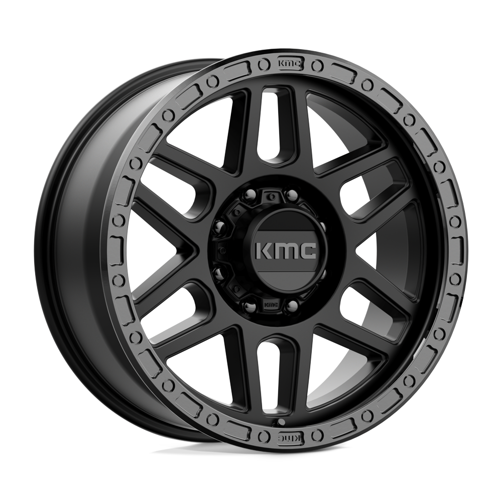 KMC KM544 MESA SATIN BLACK WITH GLOSS BLACK LIP