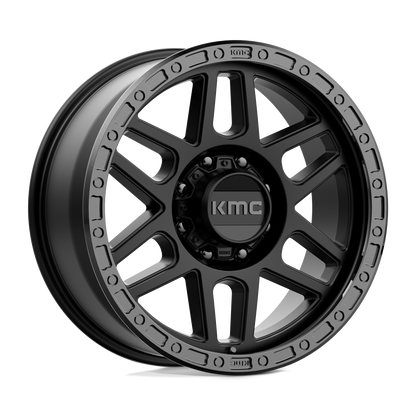 KMC KM544 MESA SATIN BLACK WITH GLOSS BLACK LIP