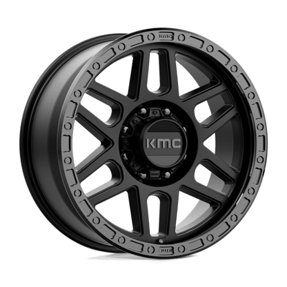 KMC KM544 MESA SATIN BLACK WITH GLOSS BLACK LIP