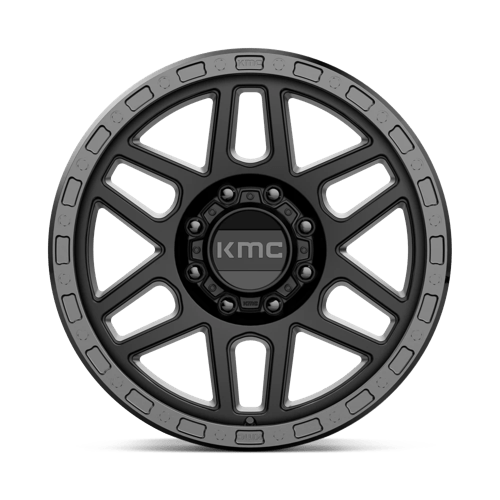 KMC KM544 MESA SATIN BLACK WITH GLOSS BLACK LIP