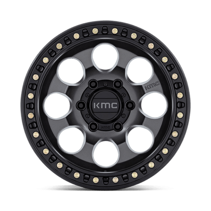 KMC KM550 RIOT SBL ANTHRACITE WITH SATIN BLACK LIP