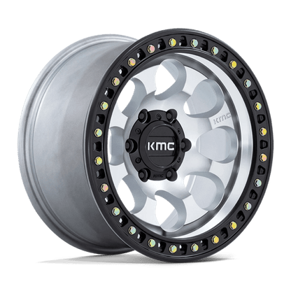 KMC KM550 RIOT SBL MACHINED WITH SATIN BLACK LIP