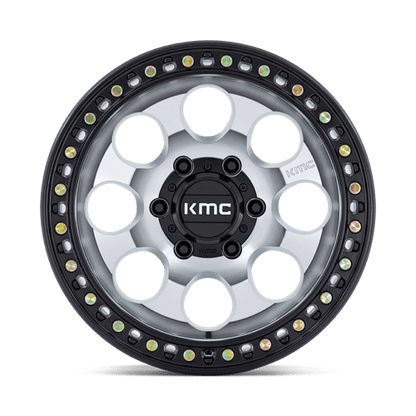 KMC KM550 RIOT SBL MACHINED WITH SATIN BLACK LIP