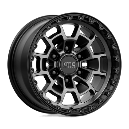 KMC KM718 SUMMIT SATIN BLACK WITH GRAY TINT