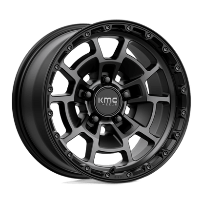 KMC KM718 SUMMIT SATIN BLACK WITH GRAY TINT