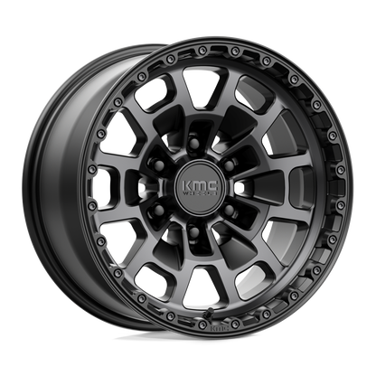 KMC KM718 SUMMIT SATIN BLACK WITH GRAY TINT