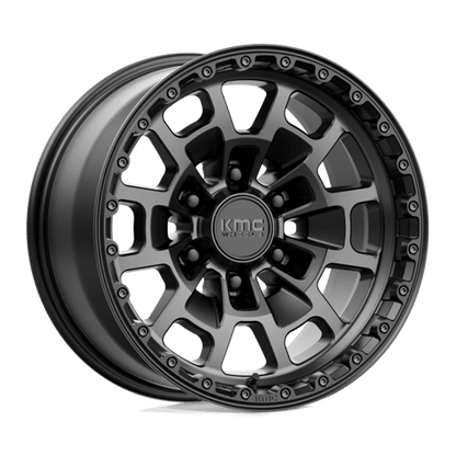 KMC KM718 SUMMIT SATIN BLACK WITH GRAY TINT