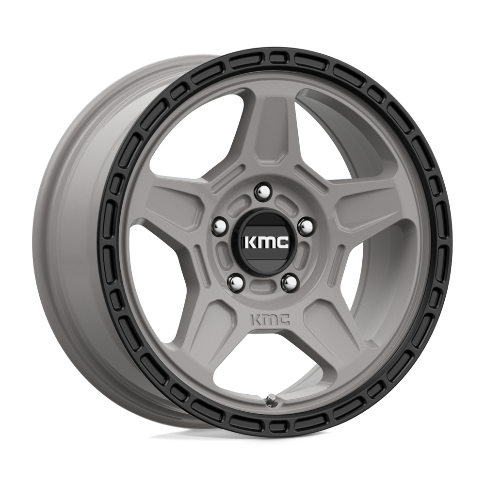 KMC KM721 ALPINE SATIN GRAY WITH BLACK LIP