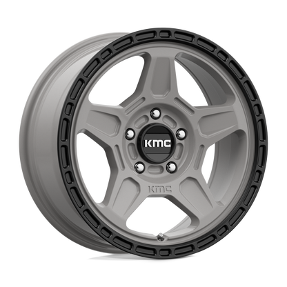 KMC KM721 ALPINE SATIN GRAY WITH BLACK LIP