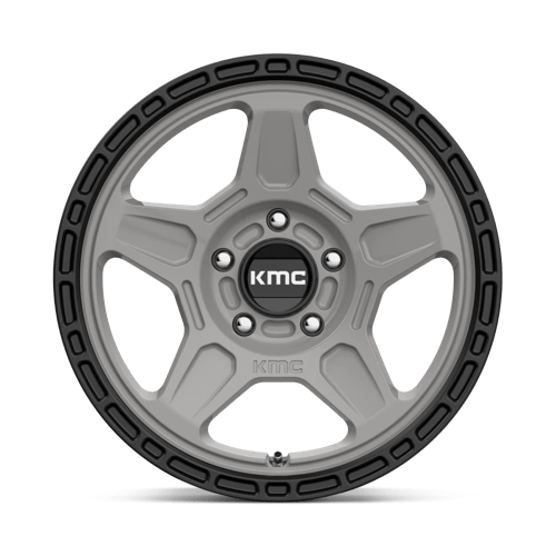 KMC KM721 ALPINE SATIN GRAY WITH BLACK LIP