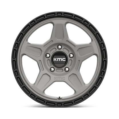 KMC KM721 ALPINE SATIN GRAY WITH BLACK LIP