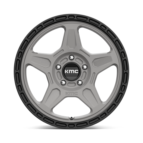 KMC KM721 ALPINE SATIN GRAY WITH BLACK LIP