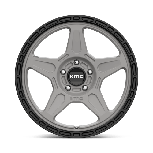 KMC KM721 ALPINE SATIN GRAY WITH BLACK LIP