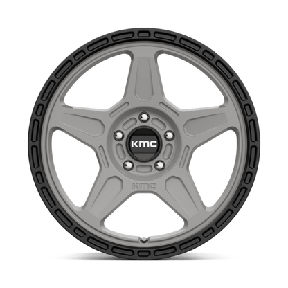 KMC KM721 ALPINE SATIN GRAY WITH BLACK LIP