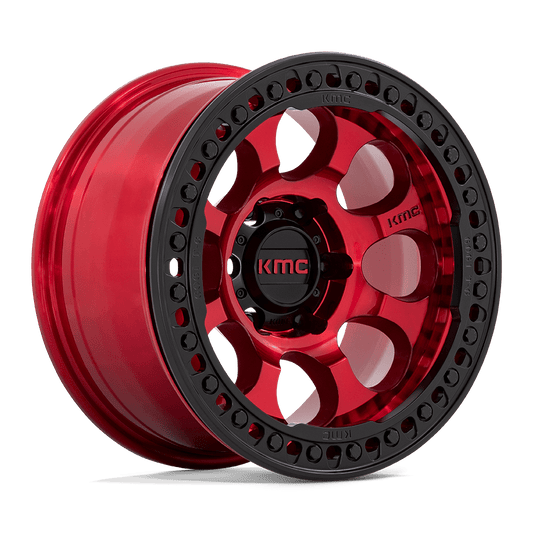 KMC KM237 RIOT BEADLOCK CANDY RED WITH BLACK RING