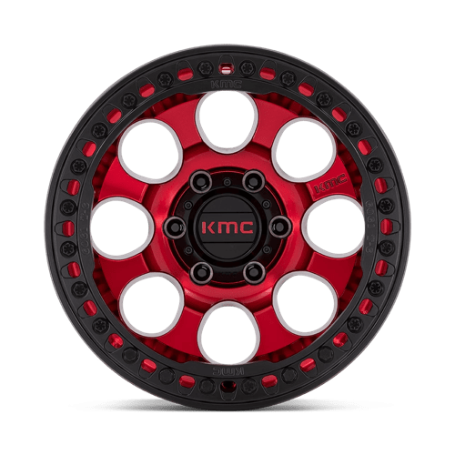 KMC KM237 RIOT BEADLOCK CANDY RED WITH BLACK RING
