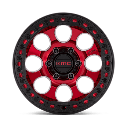 KMC KM237 RIOT BEADLOCK CANDY RED WITH BLACK RING