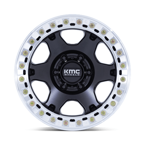 KMC KM238 VI BEADLOCK SATIN BLACK W/ MACHINED RING