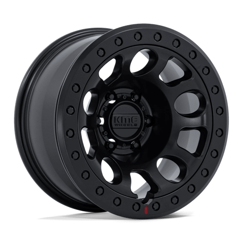 KMC KM241 E25 BEADLOCK Blackout wheel for off-road vehicles, featuring rugged design and extreme durability.