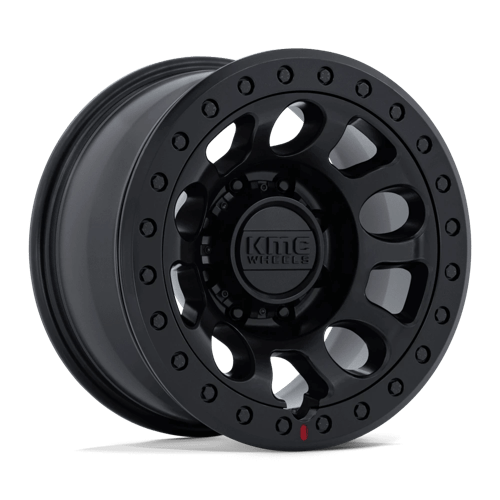 KMC KM241 E25 BEADLOCK Blackout wheel showcasing aggressive design and durable construction for off-road vehicles.