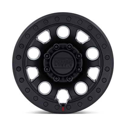 KMC KM241 E25 BEADLOCK Blackout wheel with aggressive styling and durable design for off-road performance.