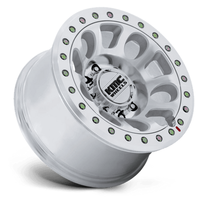 KMC KM241 E25 BEADLOCK Machined wheel designed for extreme off-road performance and durability.