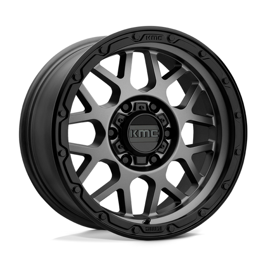 KMC KM535 GRENADE OFF-ROAD MATTE GRAY MATTE BLACK LIP