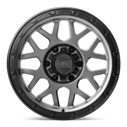 KMC KM535 GRENADE OFF-ROAD MATTE GRAY MATTE BLACK LIP