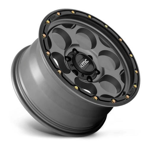 KMC KM541 DIRTY HARRY SATIN GRAY WITH BLACK LIP
