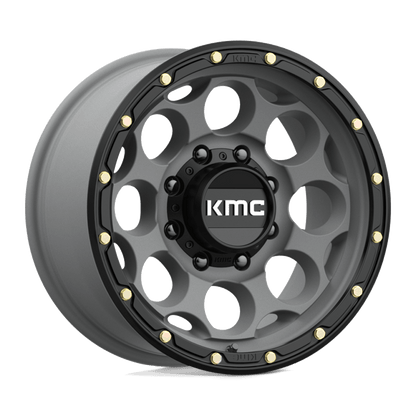 KMC KM541 DIRTY HARRY SATIN GRAY WITH BLACK LIP