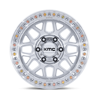 KMC KM549 GRS GLOSS SILVER W/ MACHINED FACE