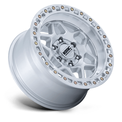 KMC KM553 TORX GLOSS SILVER W/ MACHINED FACE