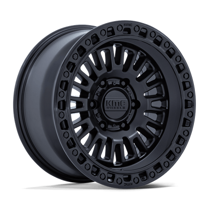 KMC KM554 AZTEC MATTE BLACK W/ GLOSS BLACK LIP