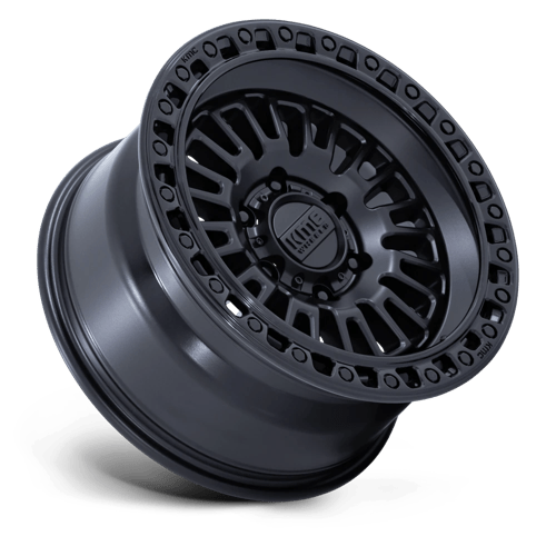 KMC KM554 AZTEC MATTE BLACK W/ GLOSS BLACK LIP