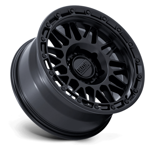 KMC KM555 ATTACK Matte Black wheel showcasing aggressive design and off-road capability
