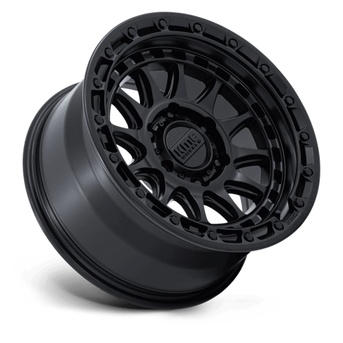 KMC KM556 CRUX Blackout wheel showcasing aggressive styling for trucks, SUVs, and off-road vehicles.