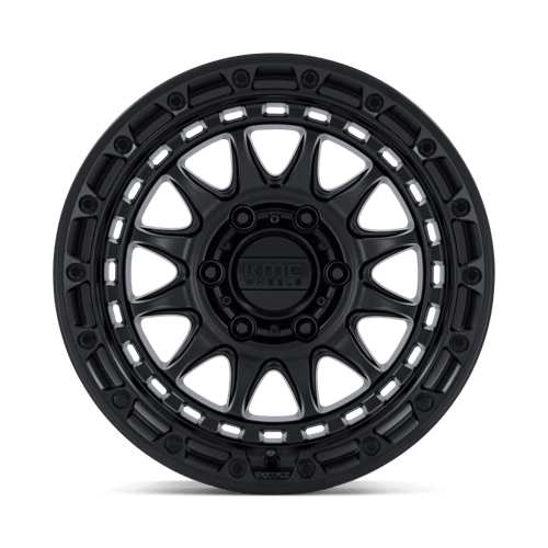 KMC KM556 CRUX Blackout wheel designed for off-road vehicles and rugged terrain.