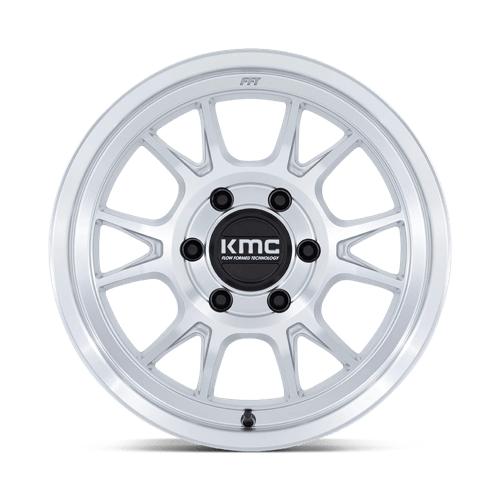 KMC KM729 RANGE GLOSS SILVER WITH MACHINED FACE