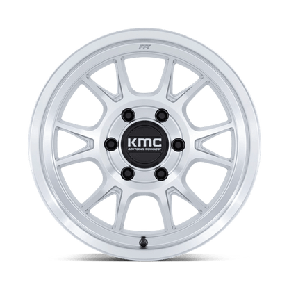 KMC KM729 RANGE GLOSS SILVER WITH MACHINED FACE