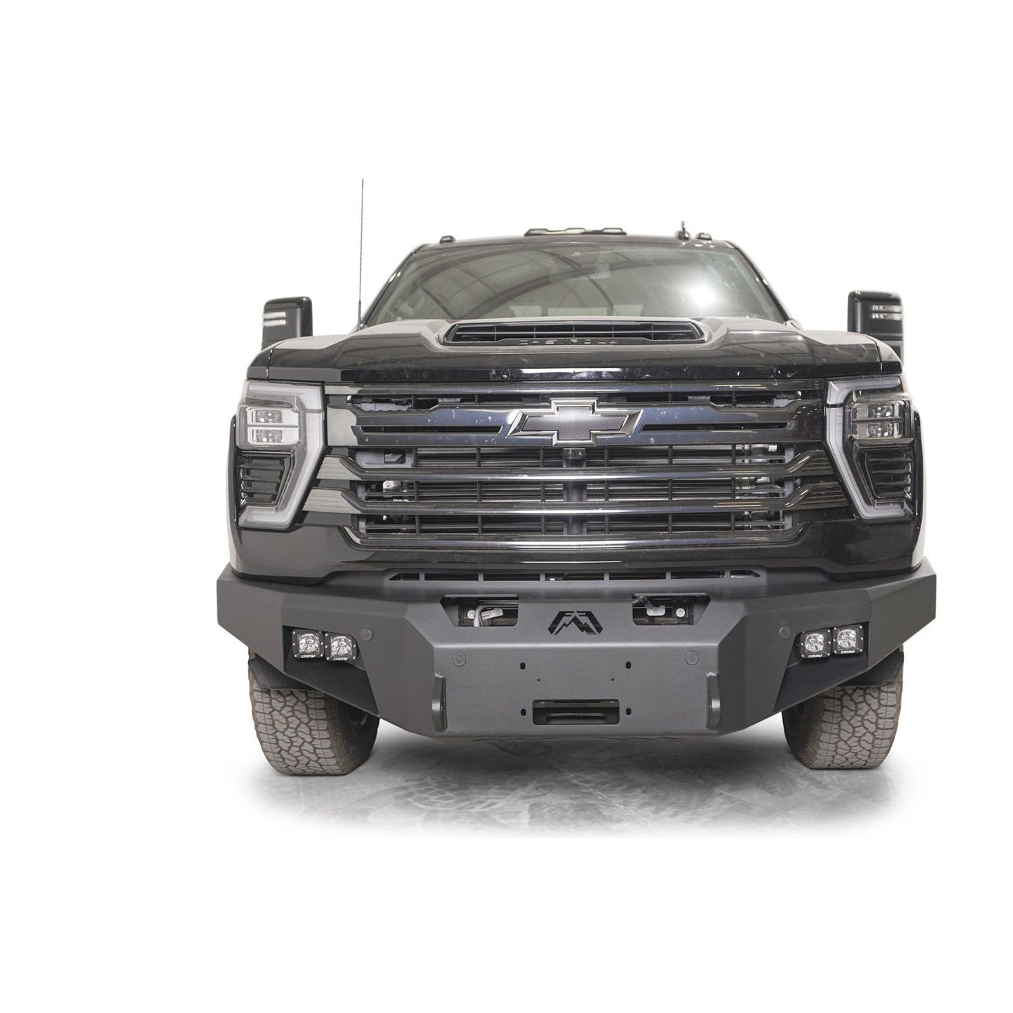Fab Fours Premium Winch Front Bumper 2 Stage Black Powder Coated w/No Guard l CH24-A6151-1