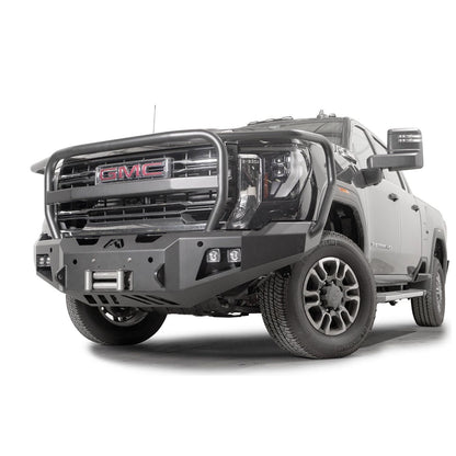 Fab Fours Premium Winch Front Bumper w/ Full Guard 2 Stage Black Powder Coat w/ Sensor l GM24-A6250-1